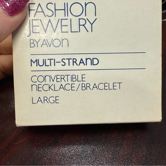 Avon Goldtone/silvertone Multi-Strand Necklace Elegant Layered Design NIB 1981 - Picture 4 of 4